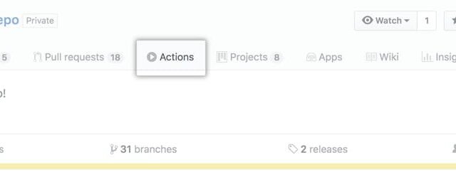 GitHub Actions — workflow run dashboard
