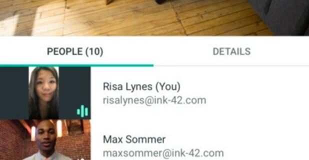 Google Meet — video call interface
