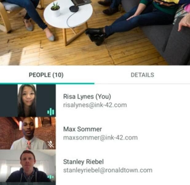 Google Meet — video call interface