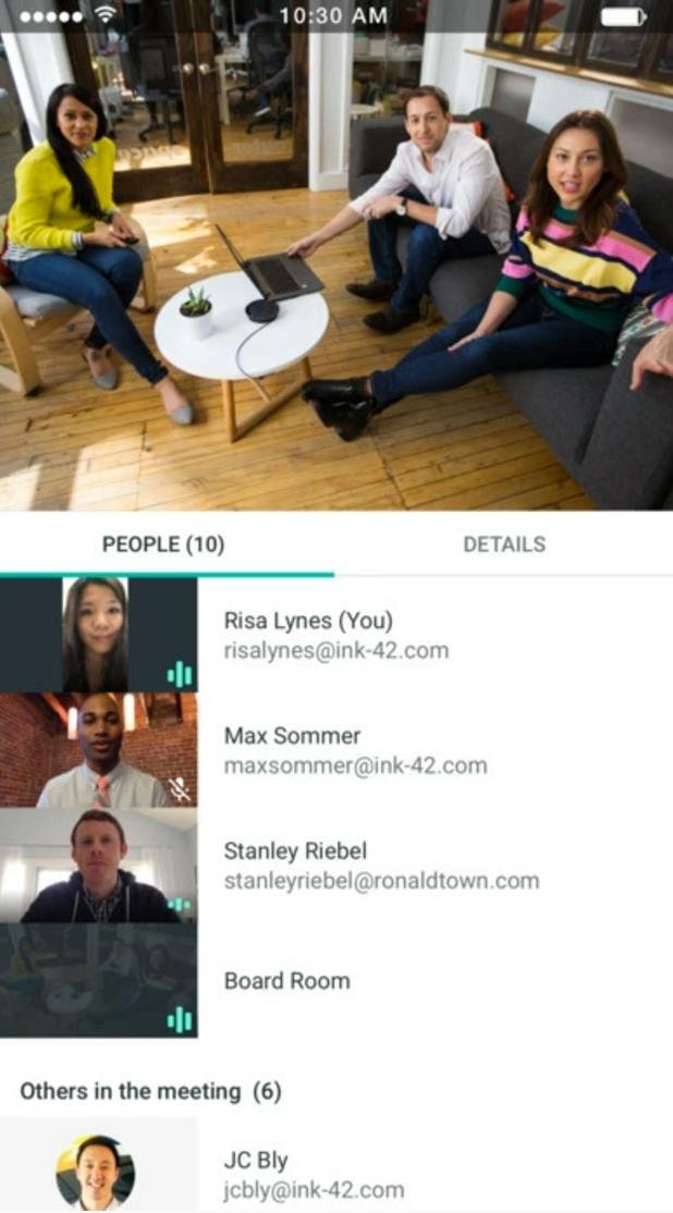 Google Meet — video call interface