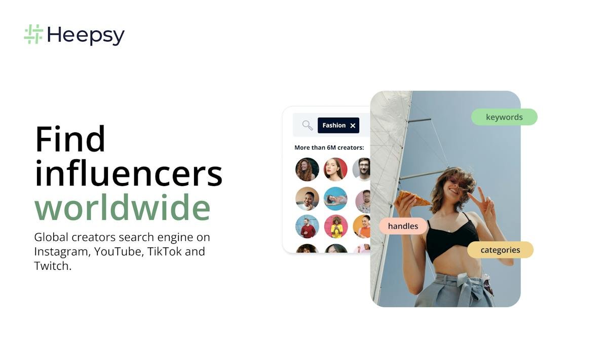 Heepsy — influencer search and discovery interface