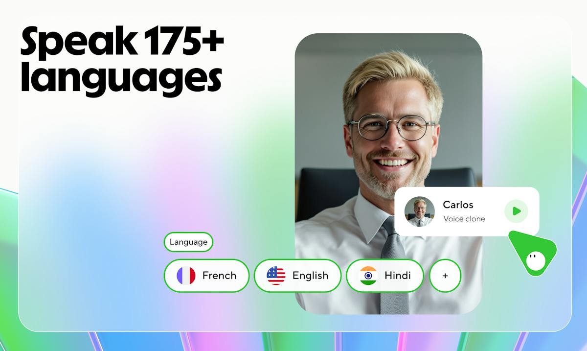 HeyGen — AI avatar presenting in a generated video