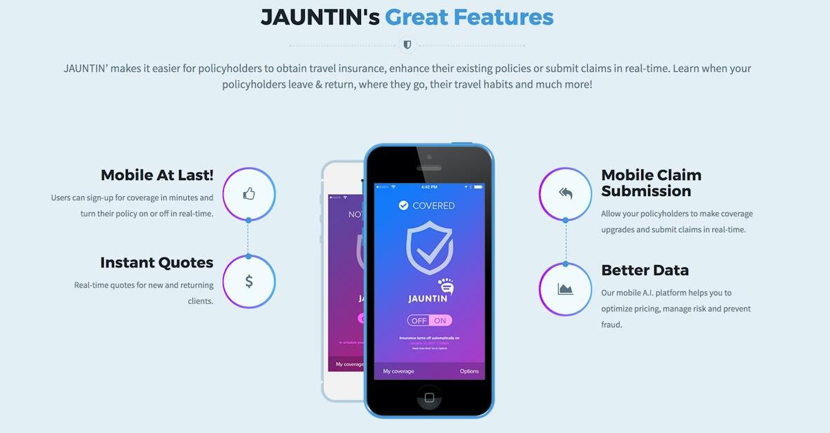 Jauntin — embeddable on-demand insurance platform overview