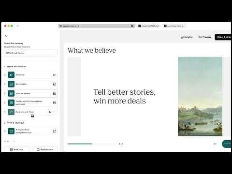 Journey — interactive sales journey page
