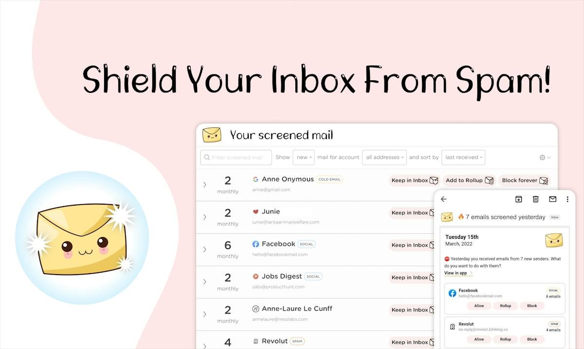 Leave Me Alone — inbox unsubscribe list view