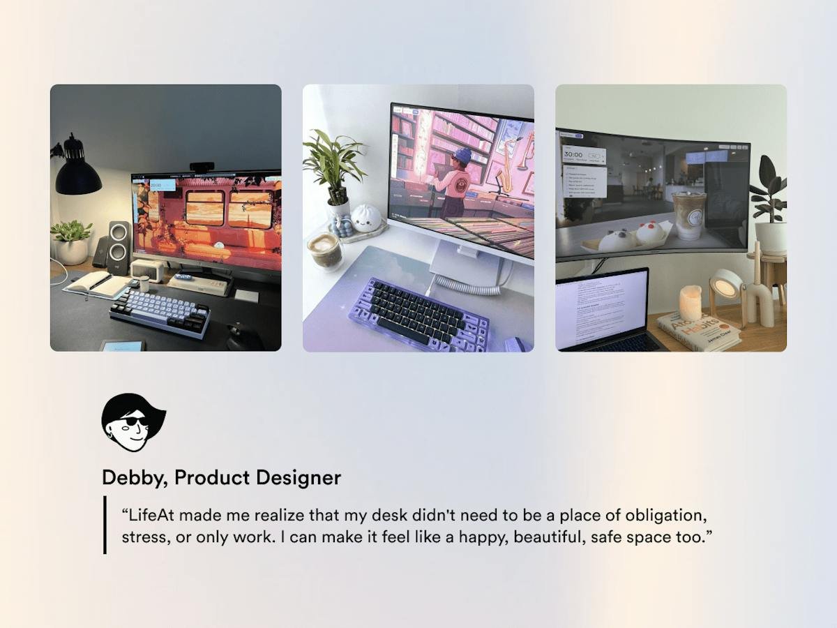 LifeAt — personalized virtual workspace with focus tools