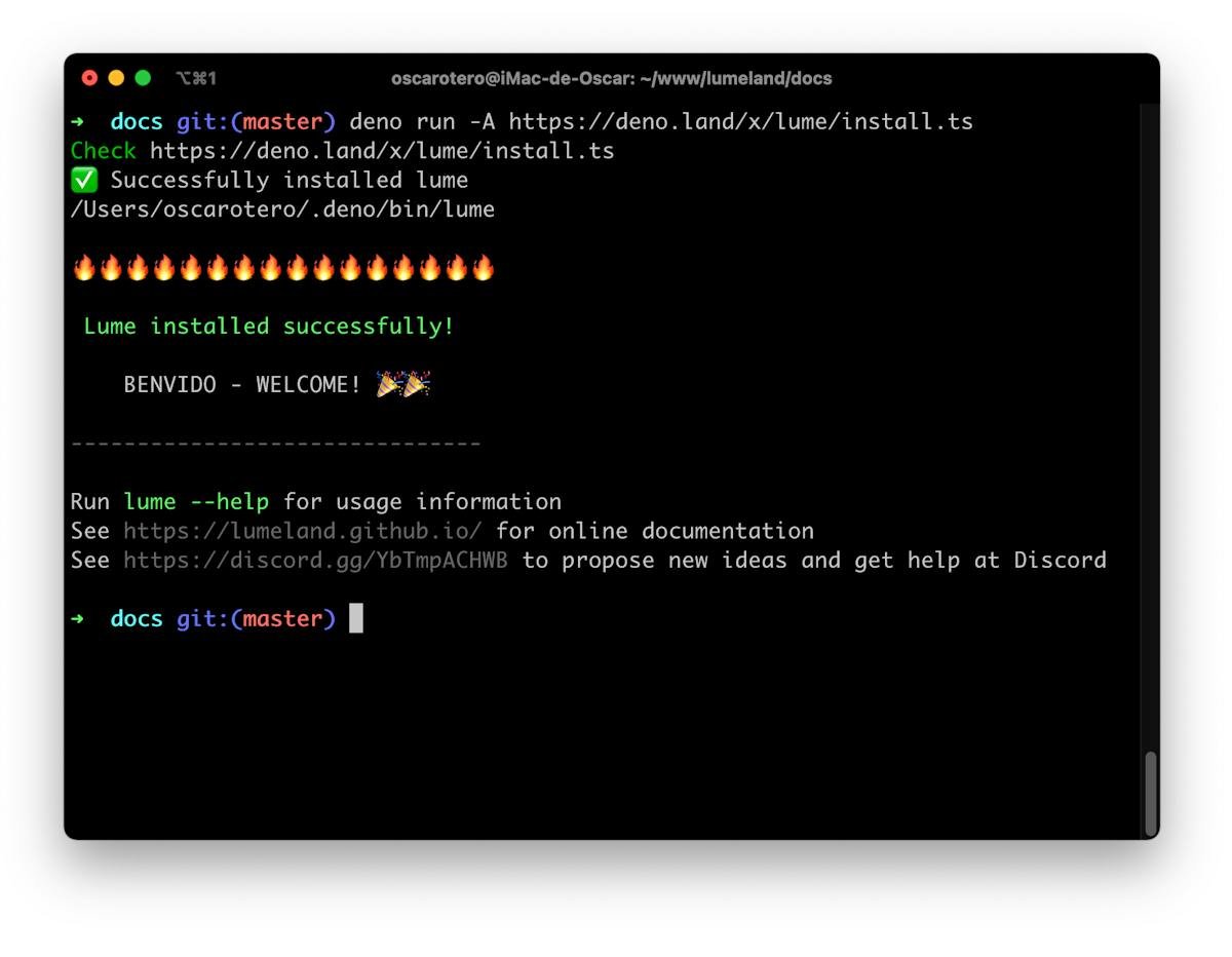 Lume — Deno-based static site generator