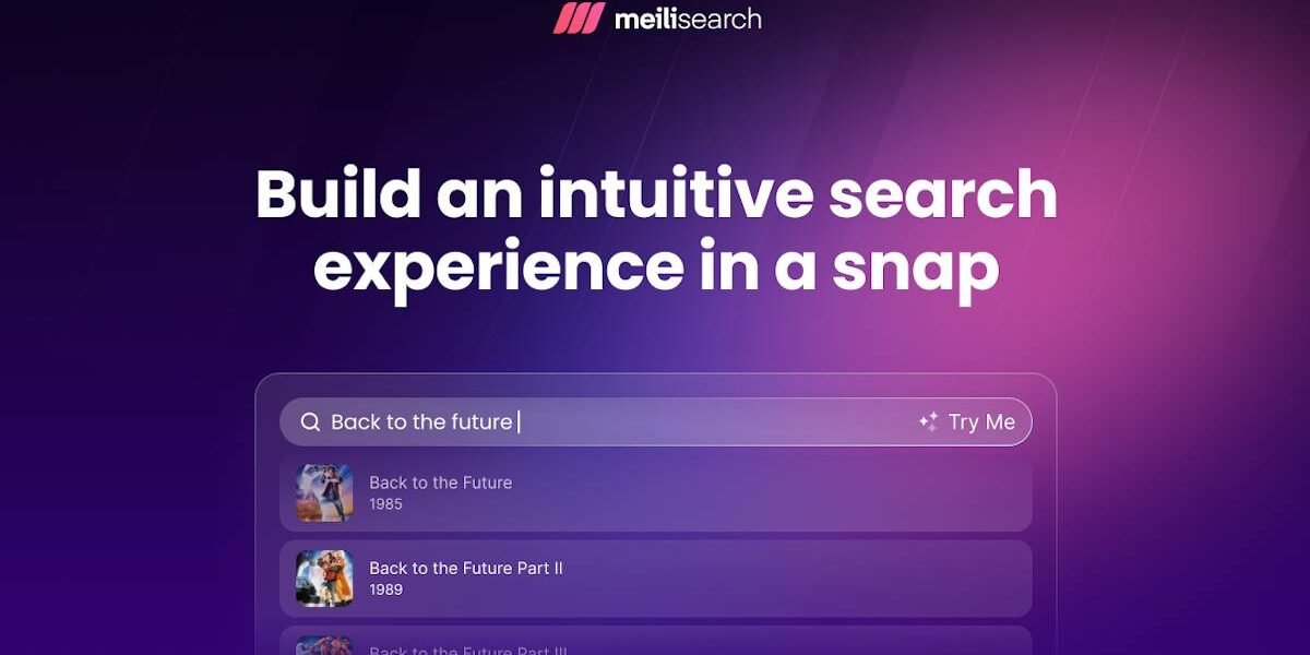 Meilisearch — search engine results and dashboard view