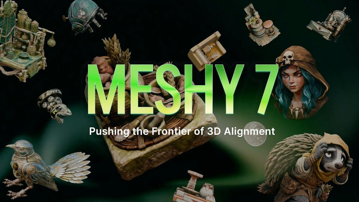 Meshy — 3D models generated from text and image prompts