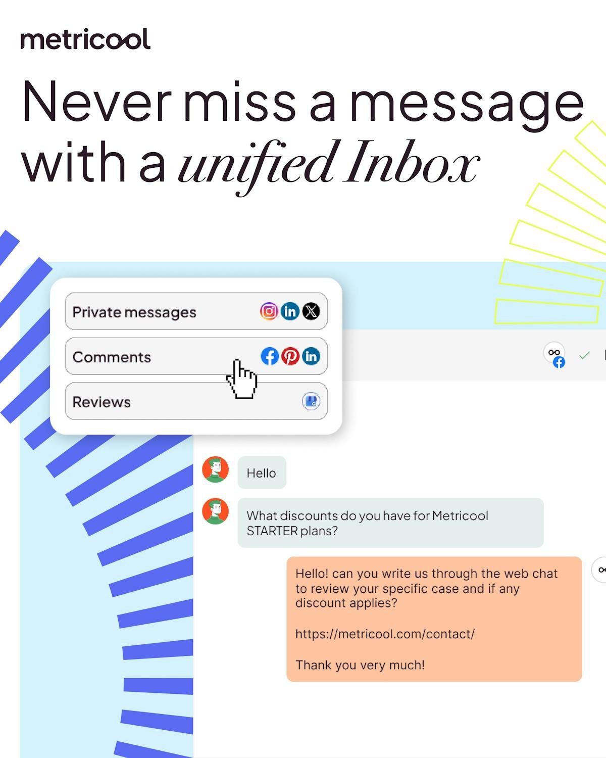 Metricool — social media analytics dashboard