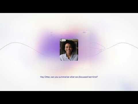 Otter — live transcription view