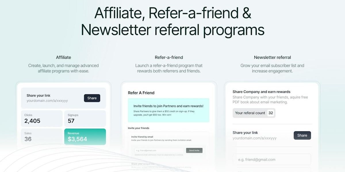Partnero — partner program management dashboard