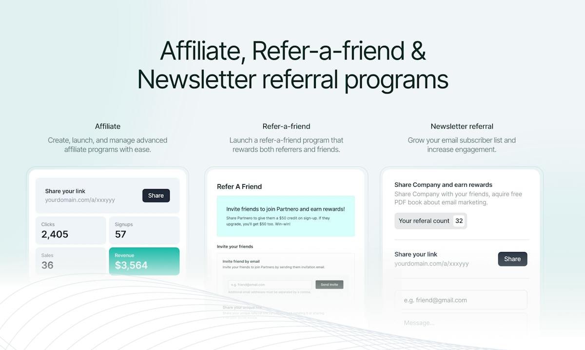 Partnero — partner program management dashboard