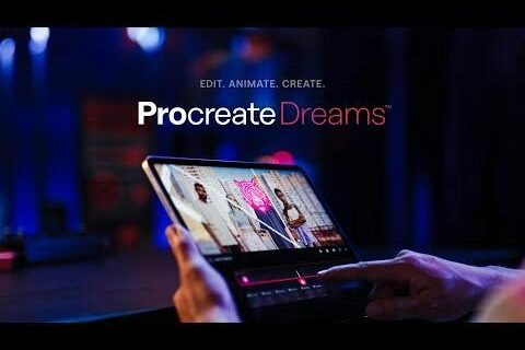 Procreate — digital illustration canvas on iPad