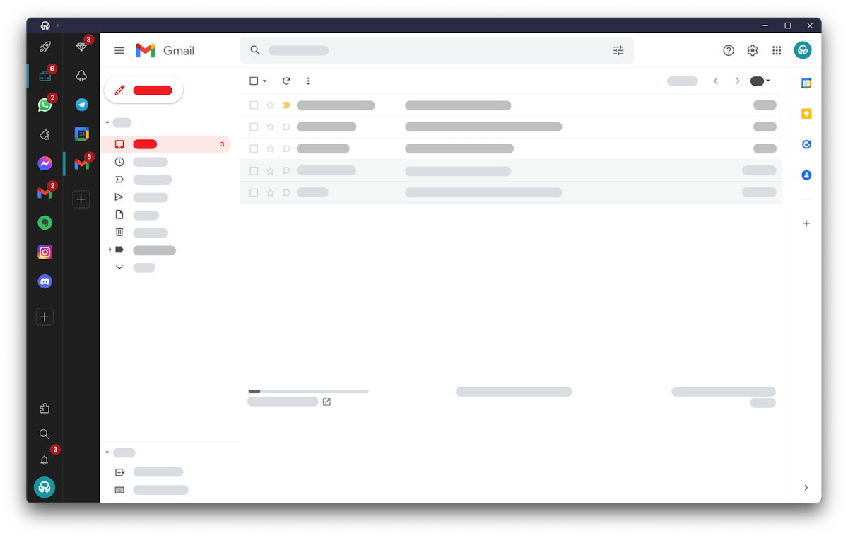 Rambox — unified workspace with multiple apps