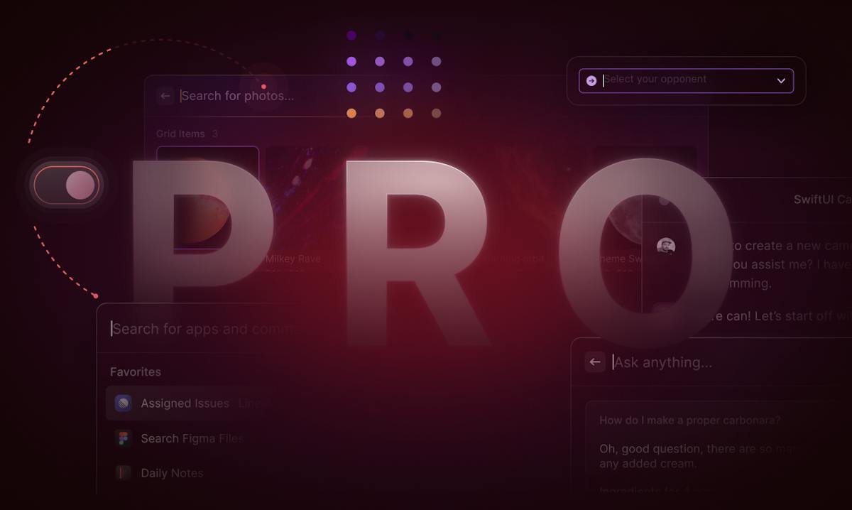 Raycast — command bar launcher with extensions