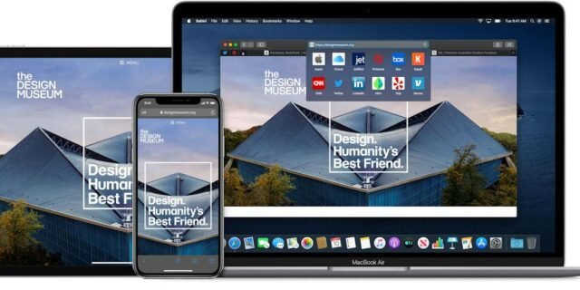 Safari — browser window on an Apple device