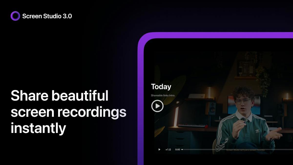 Screen Studio — screen recording with automatic zoom effects