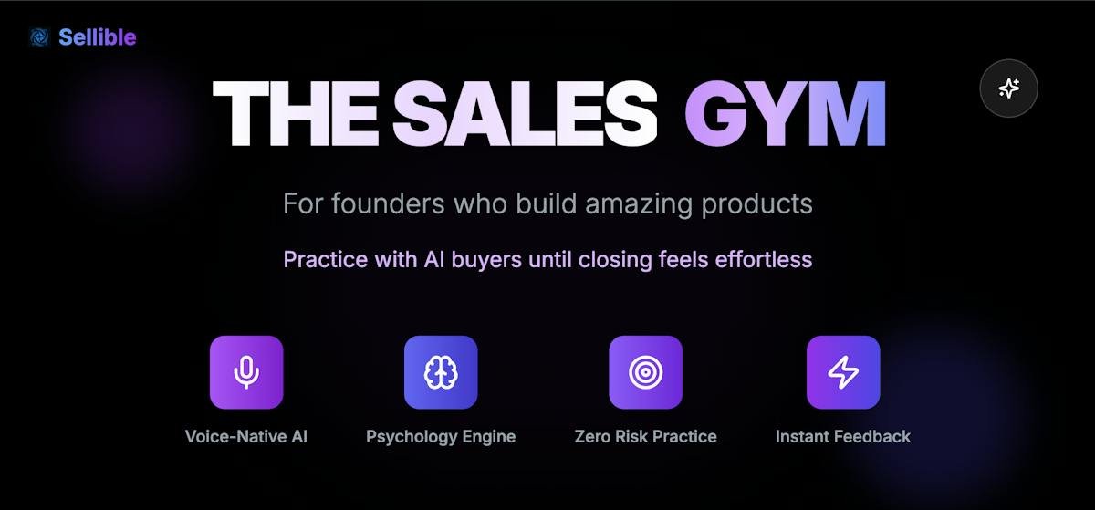 Sellible — AI buyer role-play conversation interface