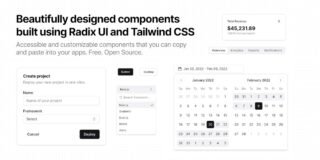 shadcn/ui — component library preview