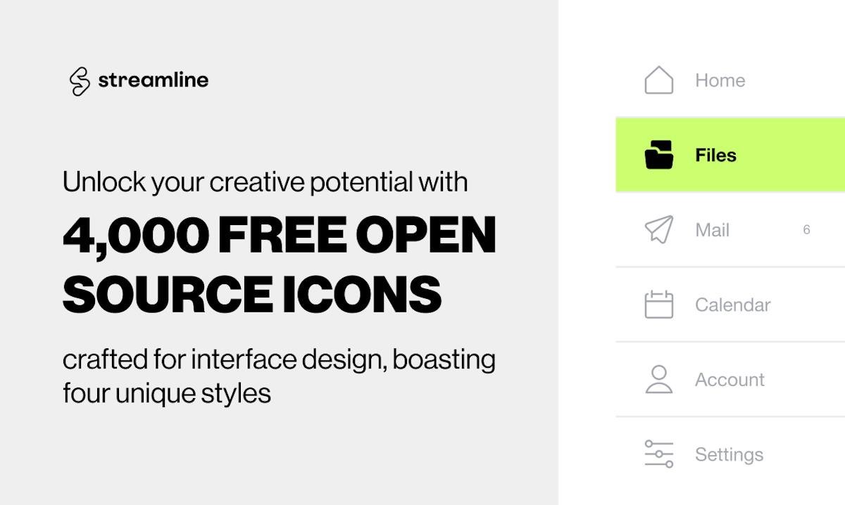 Streamline — icon library browsing grid with style variations