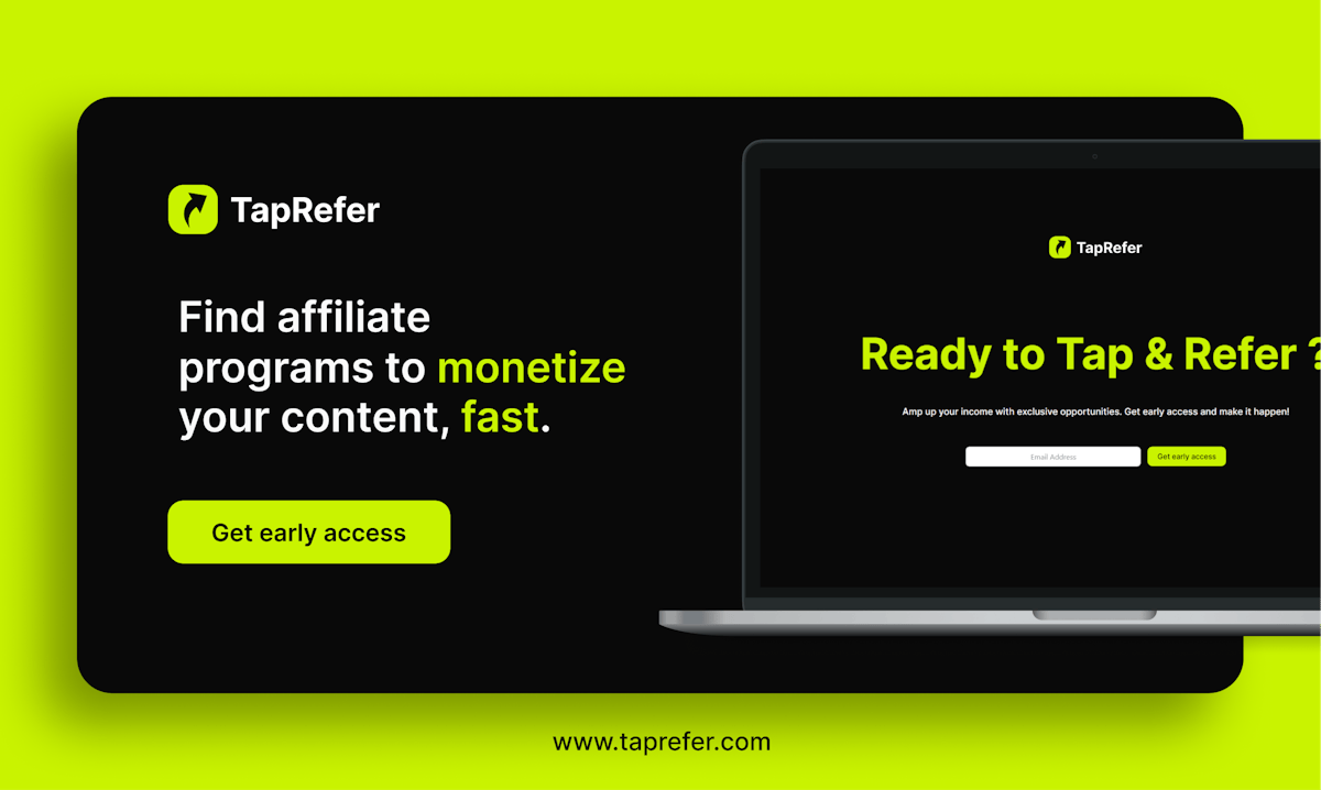 TapRefer — affiliate program directory interface