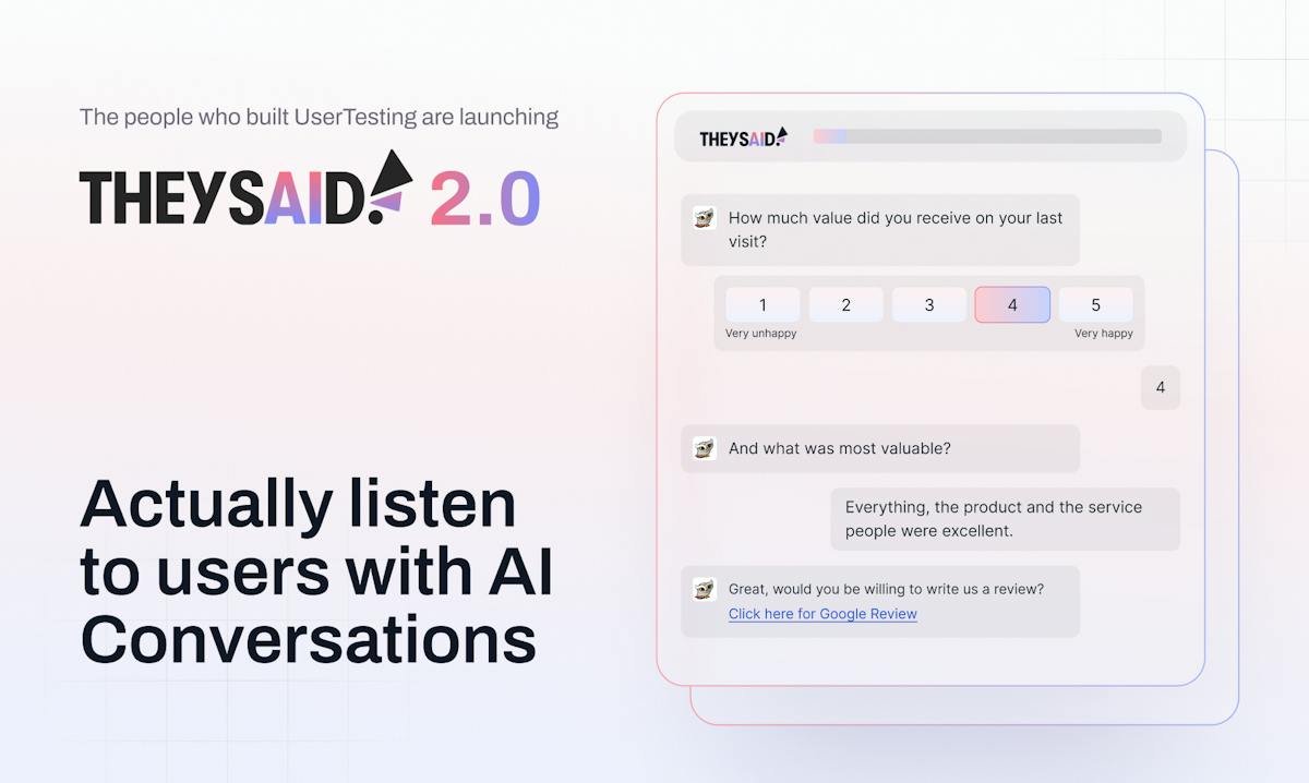 Theysaid — AI interview conversation with a respondent