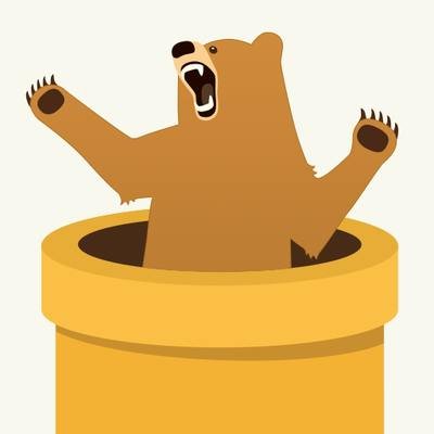 TunnelBear — VPN connection map interface