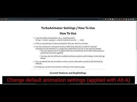 TurboAnimator — Google Slides animation view