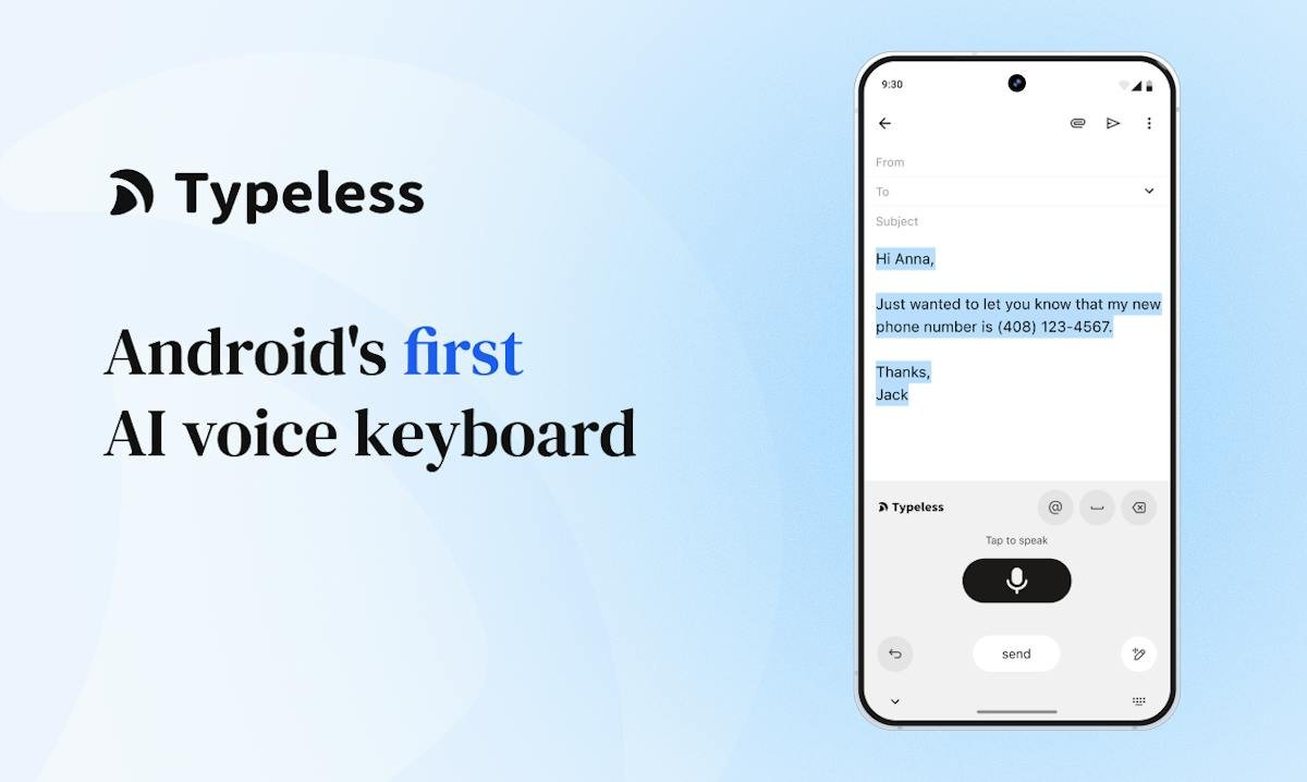 Typeless — voice dictation turned into polished text