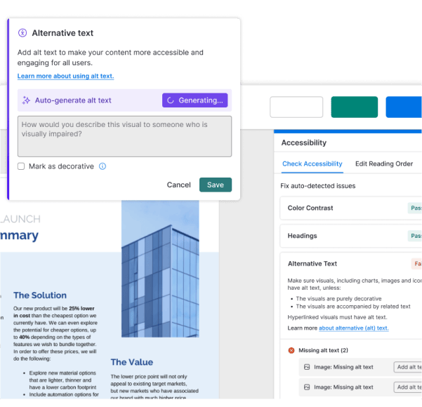 Venngage — accessible design checker