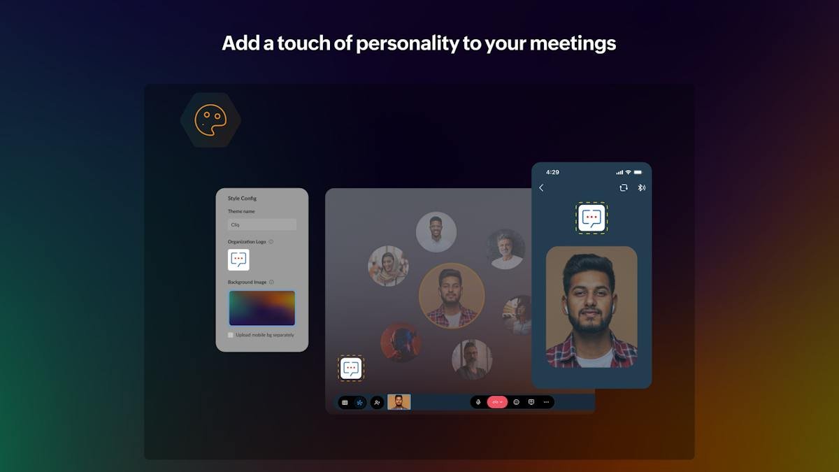 Zoho Cliq — team chat with video call panel